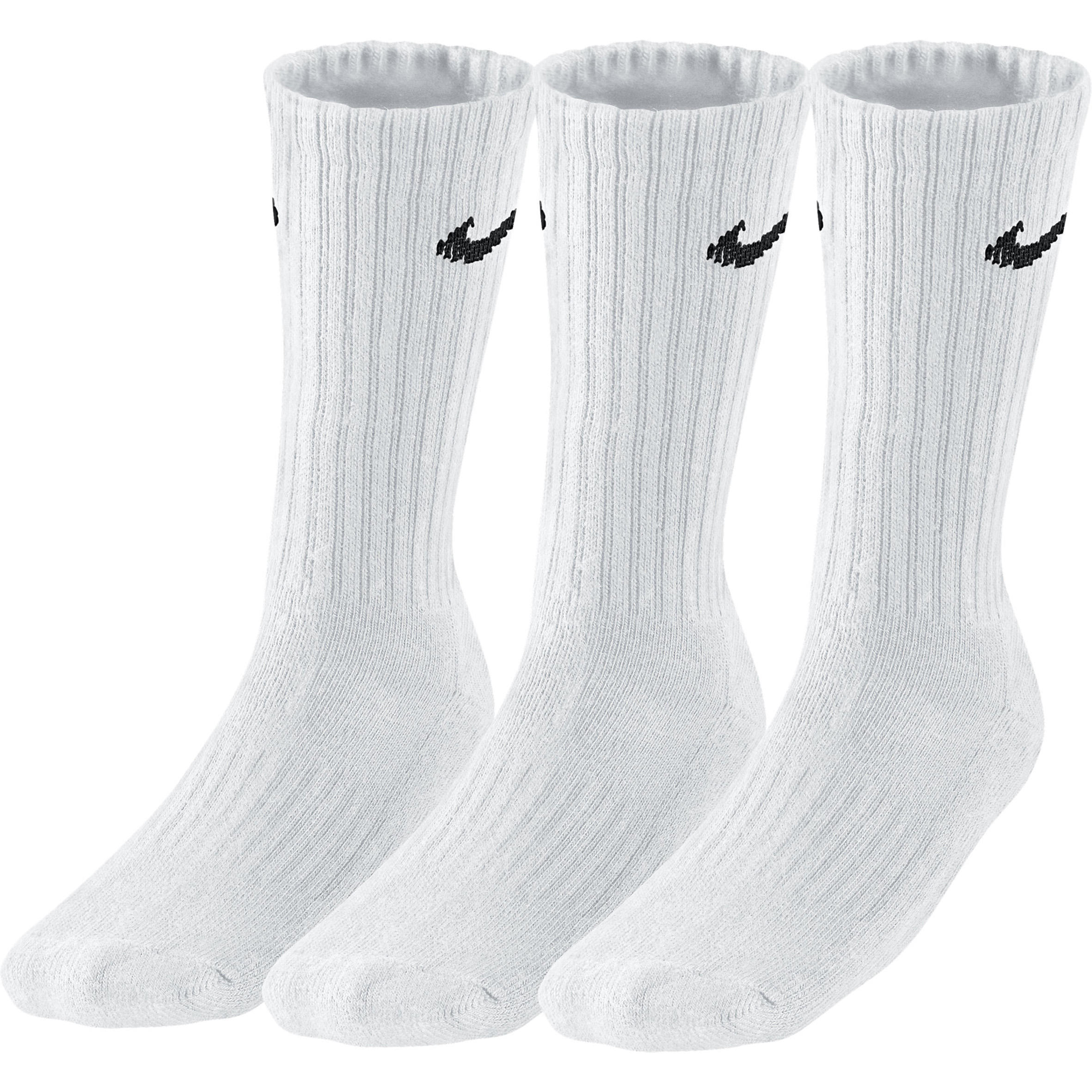 Hoge witte sportsokken voor tennis Nike 3 paar Hoge witte sportsokken voor tennis Nike 3 paar